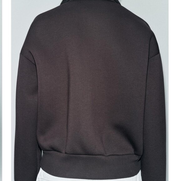 Zara Scuba Bomber Jacket (Black) - Picture 5 of 5